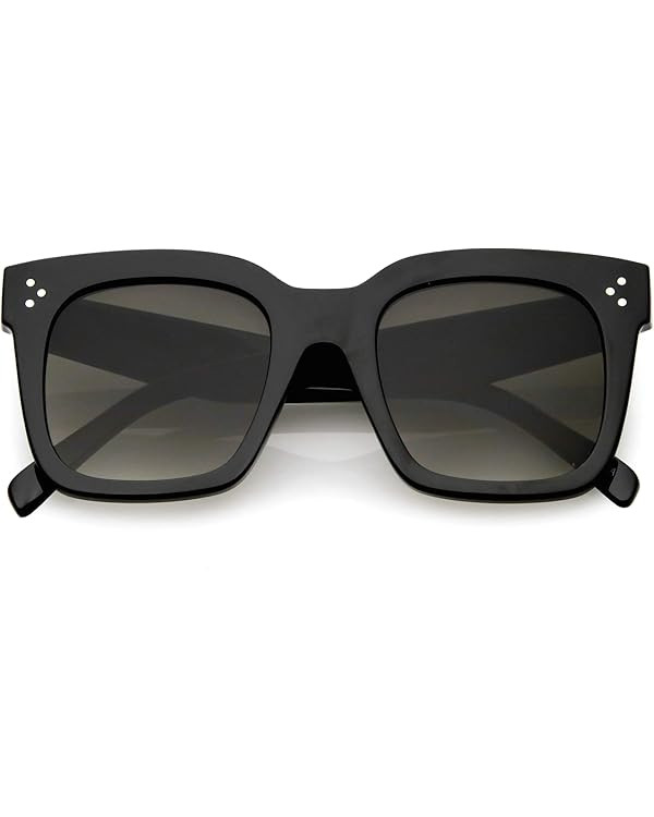 zeroUV - Oversized Fashion Retro Square Sunglasses for Women Vintage Style 50mm | Amazon (US)