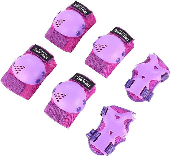 BOSONER Kids/Youth Knee Pads Elbow Pads Wrist Guards Set for 3-15 Years, Child Protective Gear Se... | Amazon (US)