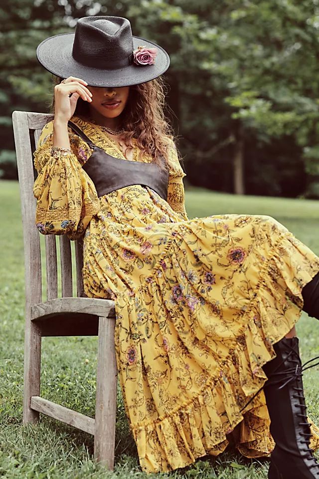 Cassis Printed Chiffon Dress | Free People (Global - UK&FR Excluded)