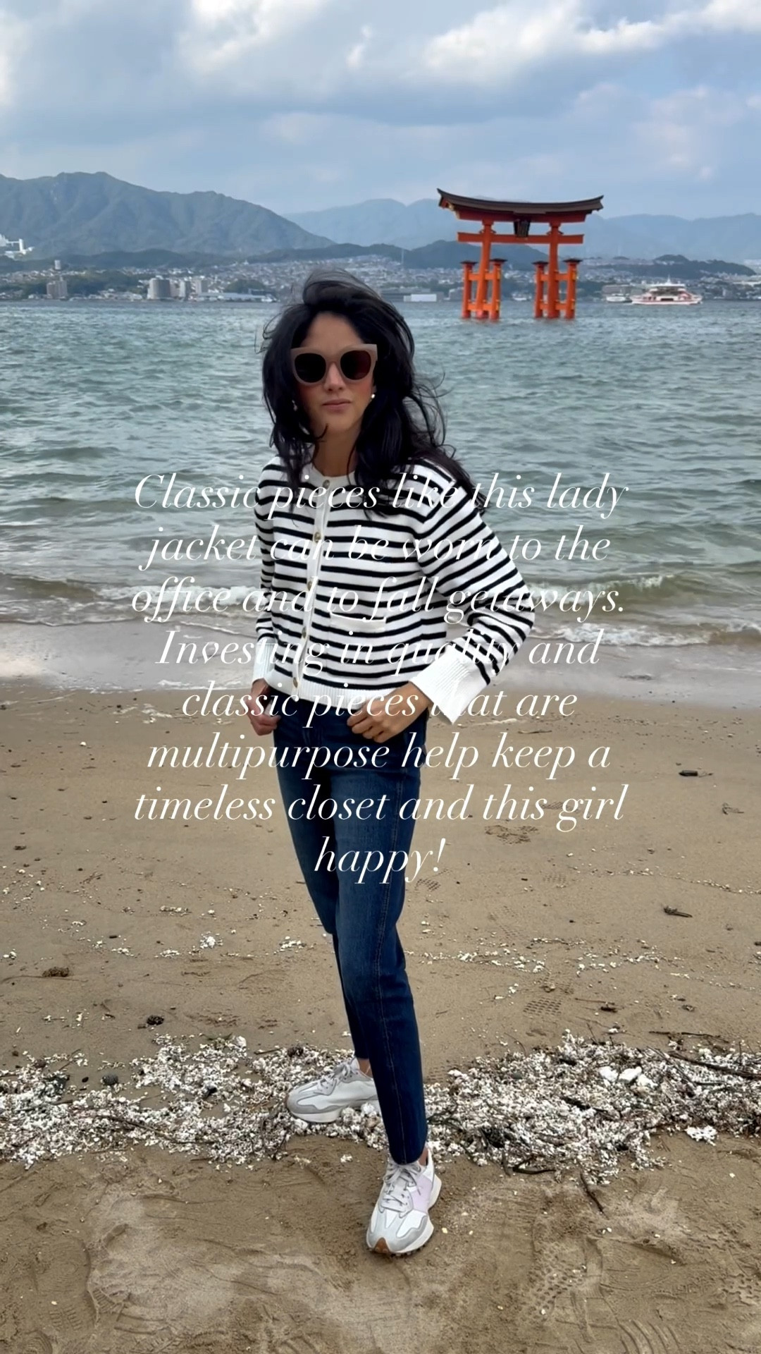 Striped sweater, on sale with code SHOPFALL, jeans and sneakers for a day of exploring Miyajima @jcrew

#LTKTravel #LTKWorkwear #LTKSaleAlert