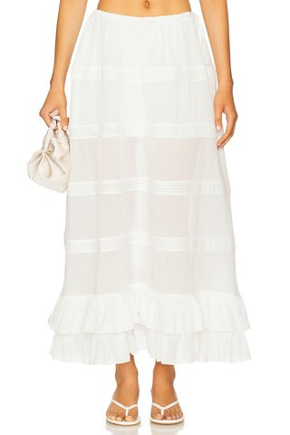 Mirror Palais Mirage Bustle Skirt in Ivory from Revolve.com | Revolve Clothing (Global)