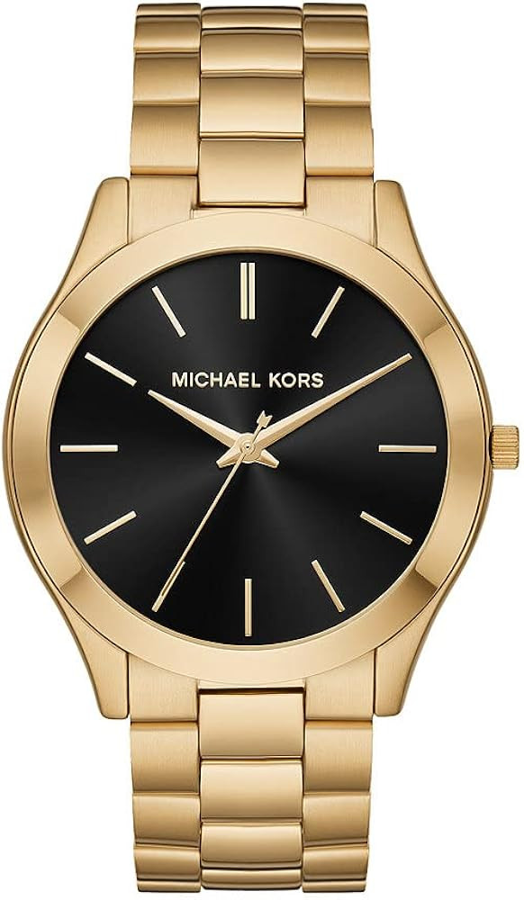 Michael Kors Men's Slim Runway Stainless Steel Quartz Watch | Amazon (US)