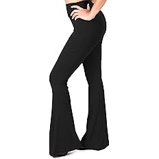 SATINA High Waisted Flare Leggings for Women - Yoga Pants for Women - Buttery Soft Bell Bottom Pa... | Amazon (US)