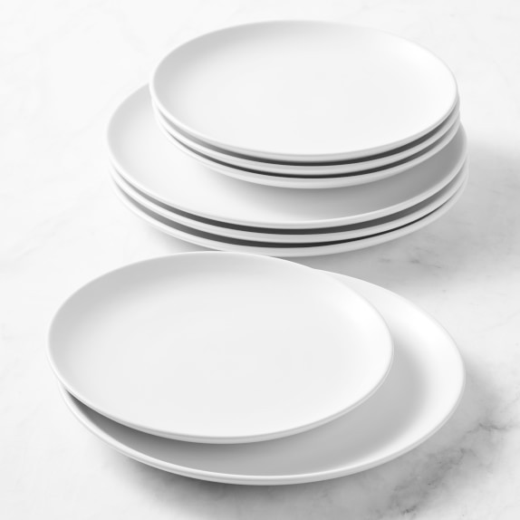 Open Kitchen by Williams Sonoma Matte Coupe Dinner & Salad Plates, Set of 8 | Williams-Sonoma