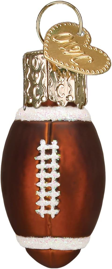 Old World Christmas Gumdrops Mini Football Glass Blown Ornament for Christmas Tree, Handcrafted H... | Amazon (US)