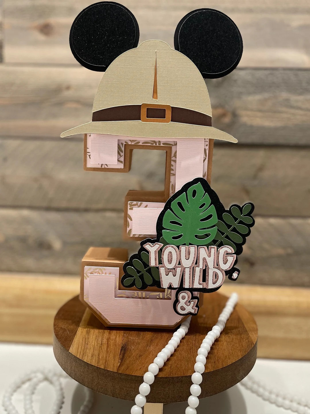 Young, Wild and Three 3D birthday sign | Etsy (US)