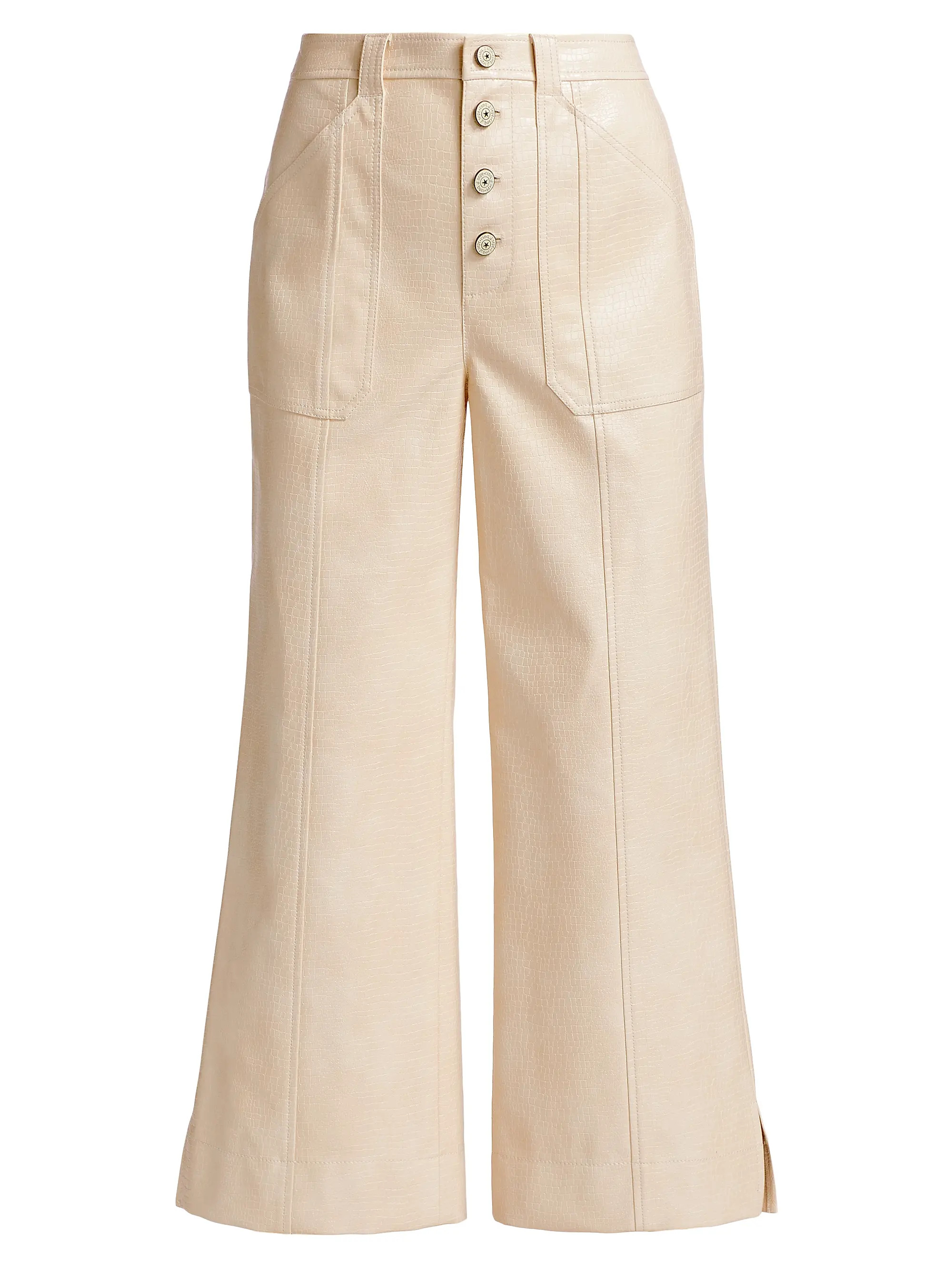 Cinq à Sept Benji Textured Snake Pants | Saks Fifth Avenue | Saks Fifth Avenue