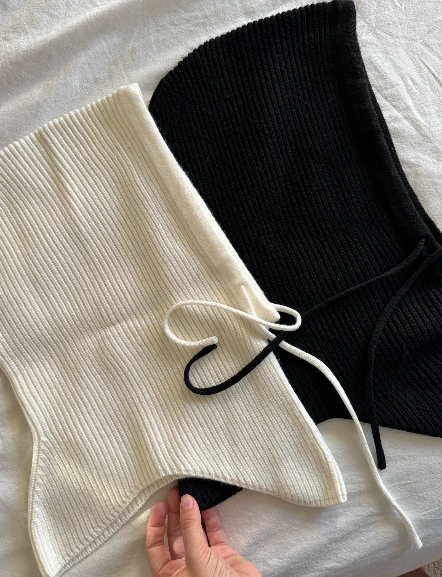 Knit winter hat 
winter balaclava 
warm balaclava 
black and white balaclava 
hijab style 

#LTKstyletip #LTKbeauty #LTKfindsunder50