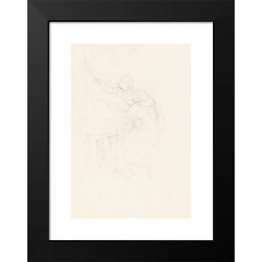 Henry Fuseli 18x24 Black Modern Framed Museum Art Print Titled - Girl and Youth at a Table | Walmart (US)