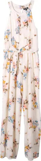 Floral Burnout Chiffon Jumpsuit | Nordstrom