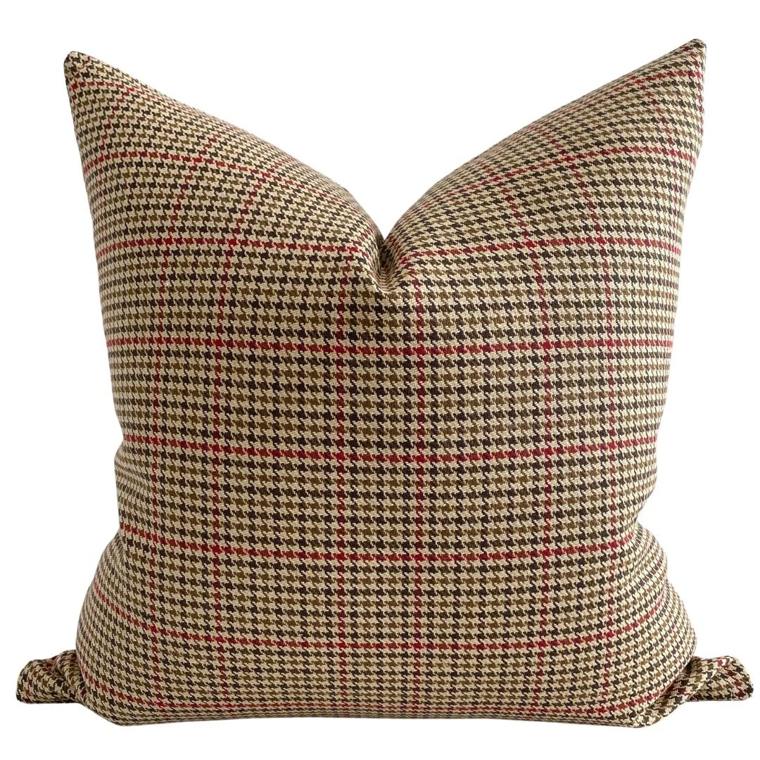 Warm Winter Plaid Pillow Cover | Hackner Home (US)