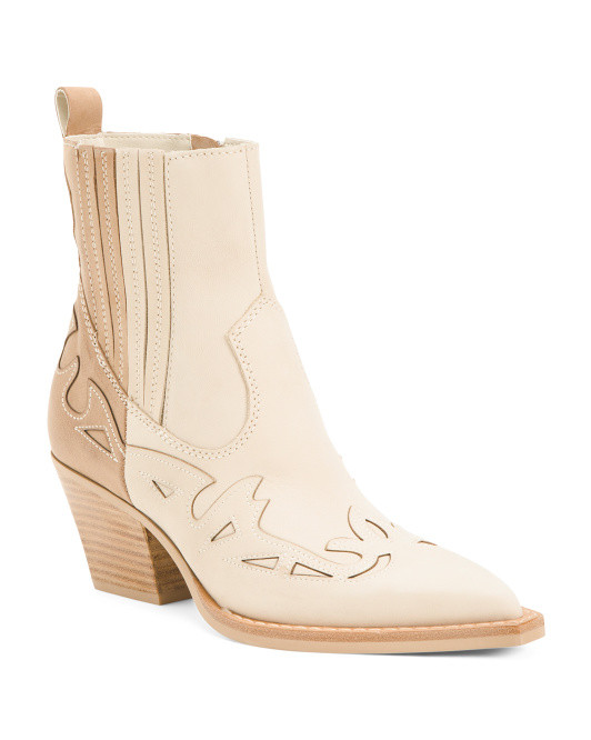 Leather Ramson Western Booties | TJ Maxx