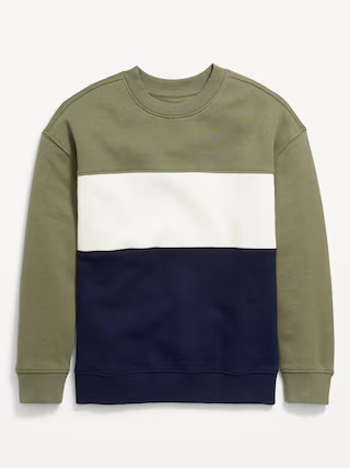 Oversized Crew-Neck Sweatshirt for Boys | Old Navy (US)