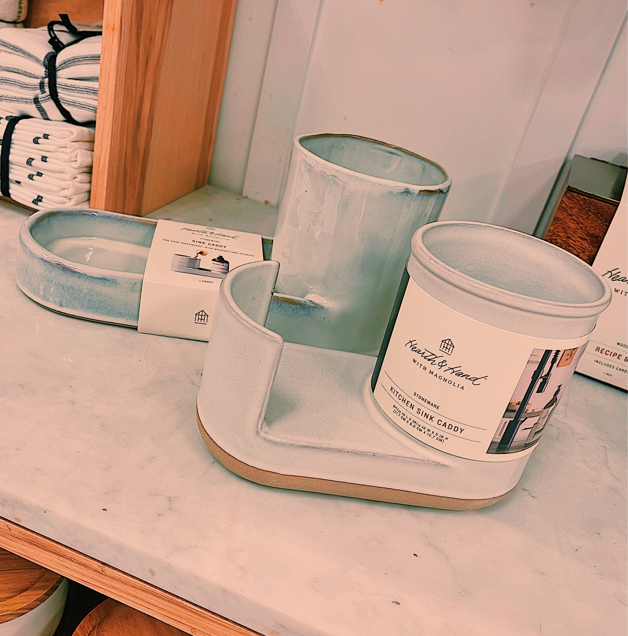 she’s back and better then ever ✨ y’all LOVED this Hearth & Hand sink caddy I shared almost a year ago & now she’s back and redesigned 🙌🏼 the perfect sink accessory to keep your go to soaps, sponges, brushes & more 🧽 (ps. I LOVE hearth & hand’s dish brushes!!! See slide two for the cuties paired together!! 💘)

#LTKunder50 #LTKFind #LTKhome