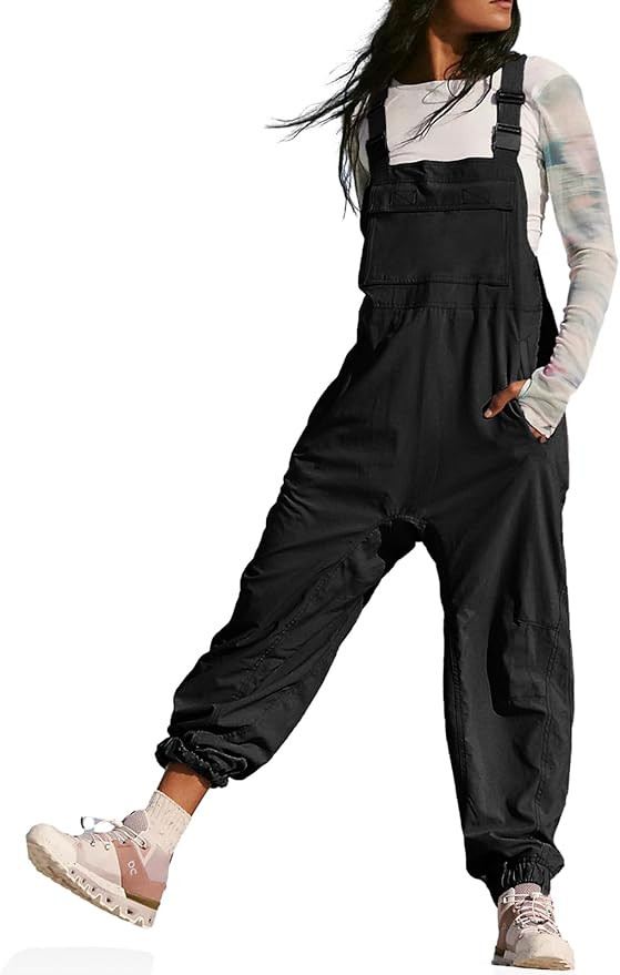 Cicy Bell Womens Casual Overalls Baggy Adjustable Straps Bib Jogger Jumpsuits Cute Cozy Outfits | Amazon (US)