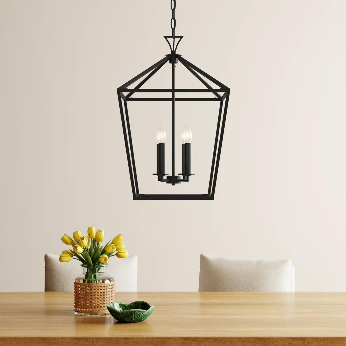 Hastings 4 - Light Dimmable Lantern Chandelier | Wayfair North America