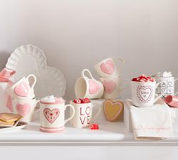 Conversation Hearts Love You Stoneware Mug | Pottery Barn (US)