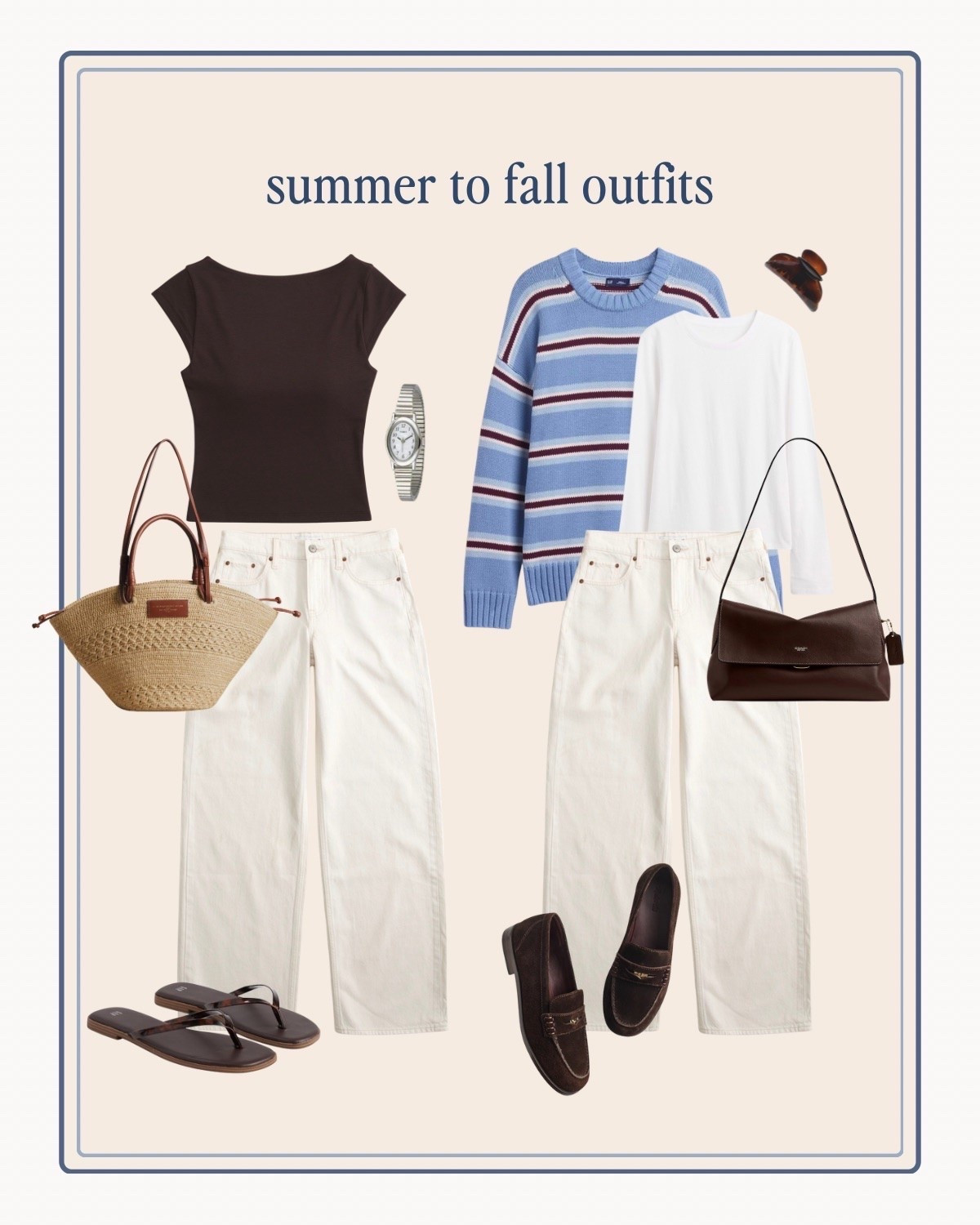 Summer to fall outfits! 

Fall transition, fall capsule, simple outfits

#LTKootd #LTKSeasonal #LTKSaleAlert