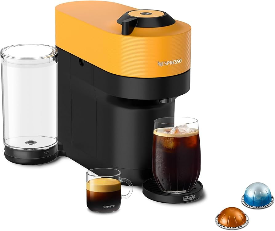 Nespresso Vertuo Pop+ Coffee and Espresso Machine by De'Longhi, Mango Yellow | Amazon (US)
