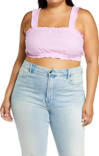 BP. Gathered Linen Blend Crop Tank | Nordstromrack | Nordstrom Rack