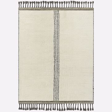 Center Stripe Shag Rug | West Elm (US)