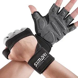 SIMARI Weight Lifting Workout Gym Gloves Full Finger with Wrist Wrap Support for Men Women, Full ... | Amazon (US)