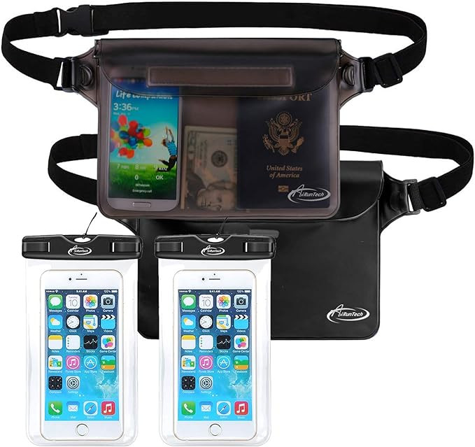 AiRunTech Waterproof Dry Bag and Waterproof Cell Phone Bag for Outdoor Water Sports, Boating, Hik... | Amazon (US)