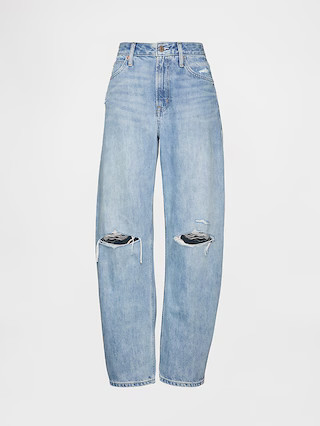 Curvy High Rise Barrel Jeans | Gap (US)