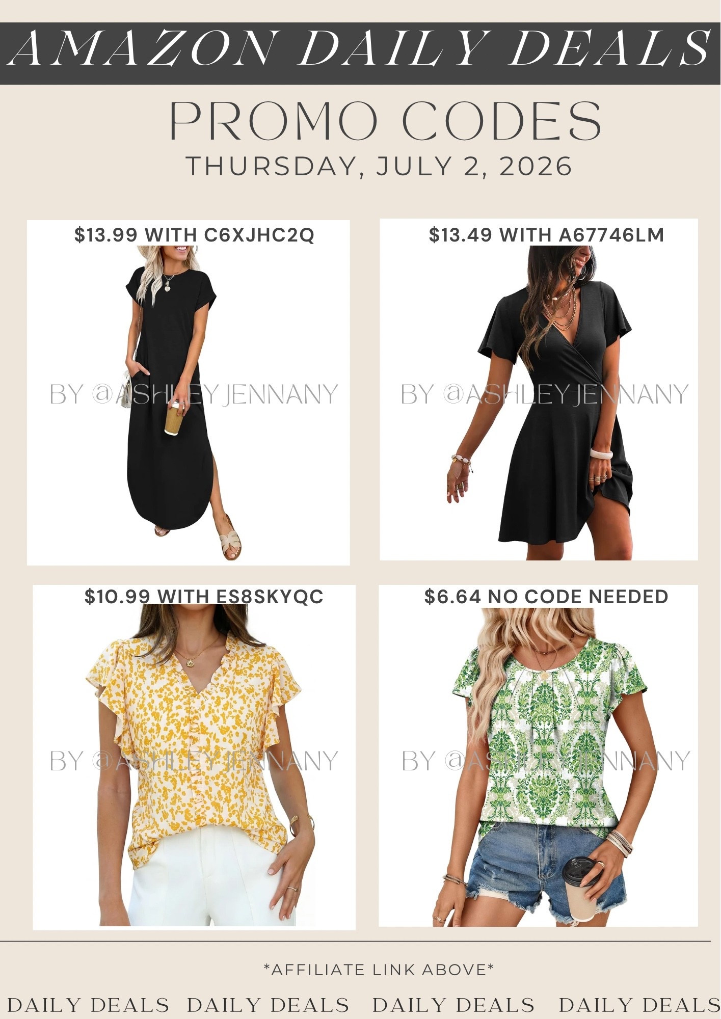 Amazon deals

#LTKSaleAlert #LTKMidsize #LTKootd