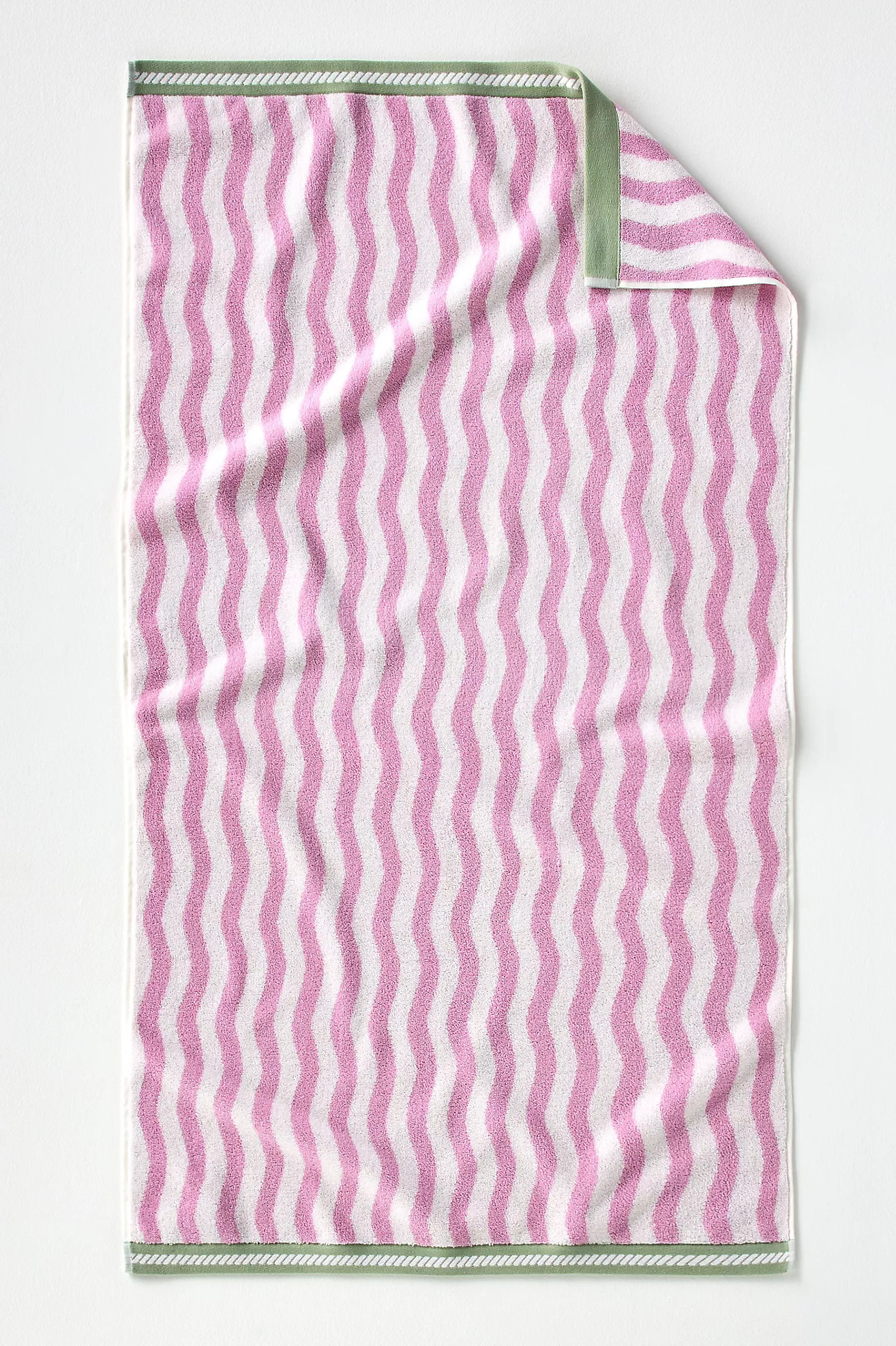 Maeve Cotton Woven Wavy Stripe Towel Collection | Anthropologie (US)