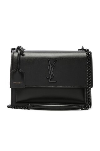 Saint Laurent UMHÄNGETASCHE SUNSET in Schwarz - Black. Size all. | FWRD 