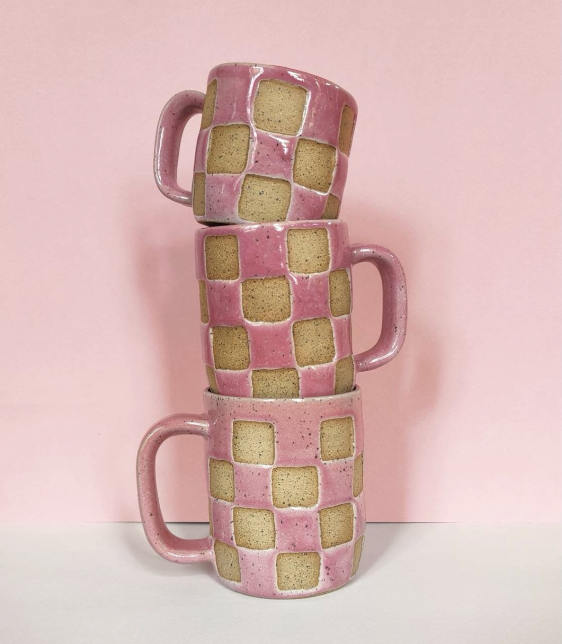 Funky checkered pink coffee mug! Great for Valentines Day or any day 🩷

Etsy find, handmade, cute mug, aesthetic home 

#LTKGiftGuide #LTKhome