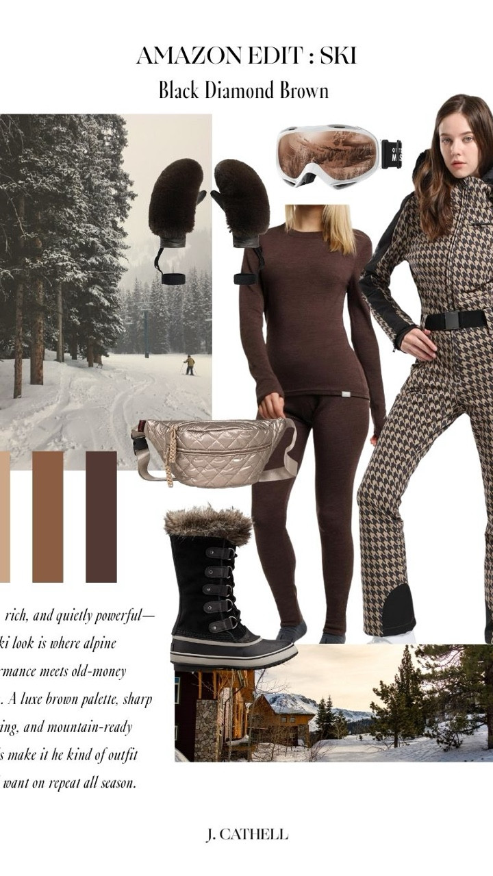 Black Diamond Brown —
Sleek, rich, and quietly powerful—this ski look is where alpine performance meets old-money polish. A luxe brown palette, sharp tailoring, and mountain-ready details make it he kind of outfit you’ll want on repeat all season. 

 

#LTKSeasonal #LTKOver40 #LTKTravel