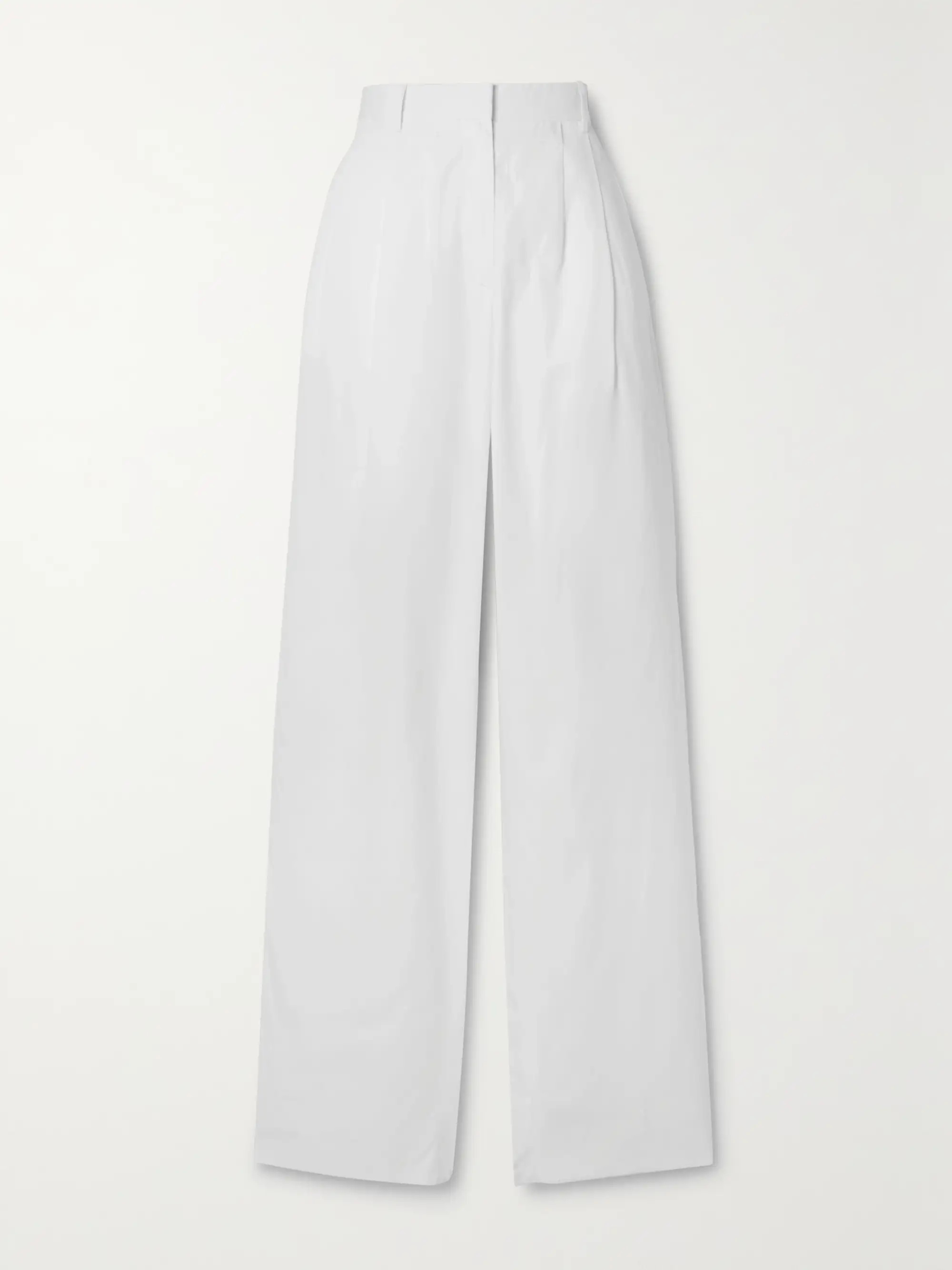 Bufus pleated cotton-poplin straight-leg pants | NET-A-PORTER (US)