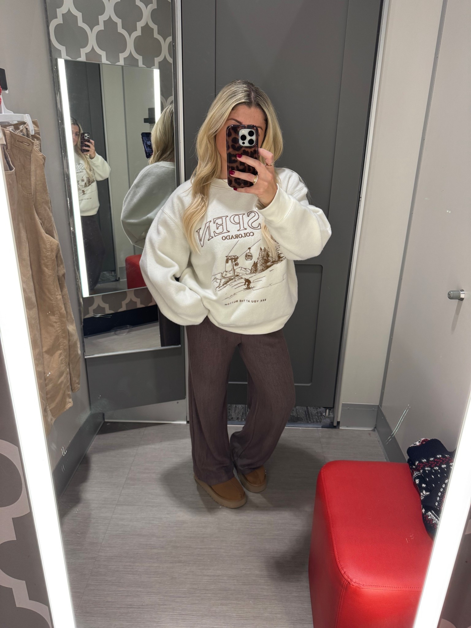 Cozy outfit
Aspen sweater large
Sweatpants small
Ugg tazz tts
Target outfit

#LTKHoliday #LTKShoeCrush #LTKGiftGuide