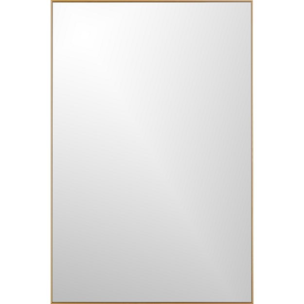 Infinity Brass 24"x36" Rectangular Wall MirrorCB2 Exclusive In stock and ready to ship.ZIP Code 3... | CB2