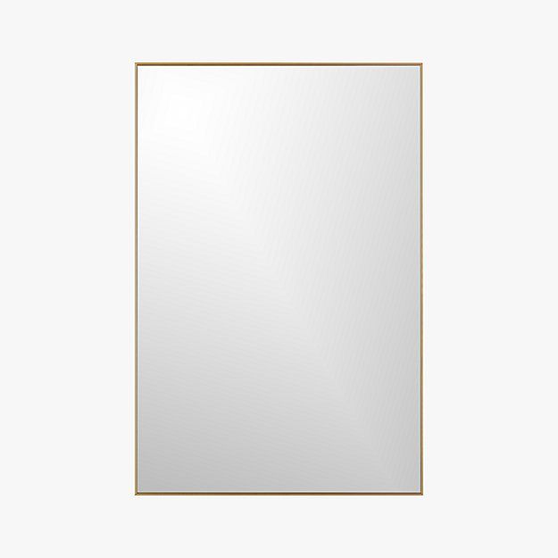 Infinity Brass 24"x36" Rectangular Wall MirrorCB2 Exclusive In stock and ready to ship.ZIP Code 3... | CB2