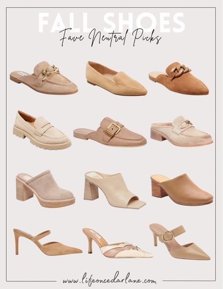 Fall Shoes - our fave neutral picks! Refresh your wardrobe for fall with these cute flats, mules & heels!

#fallshoes #neutralshoes #mules #heels

#LTKshoecrush #LTKstyletip #LTKworkwear