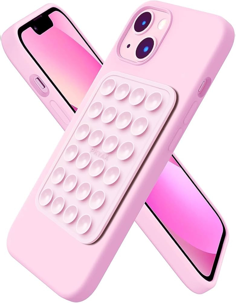 PKYAA Silicone Suction Phone Case Mount, Silicon Adhesive Phone Accessory for Smartphones, Hands-... | Amazon (US)