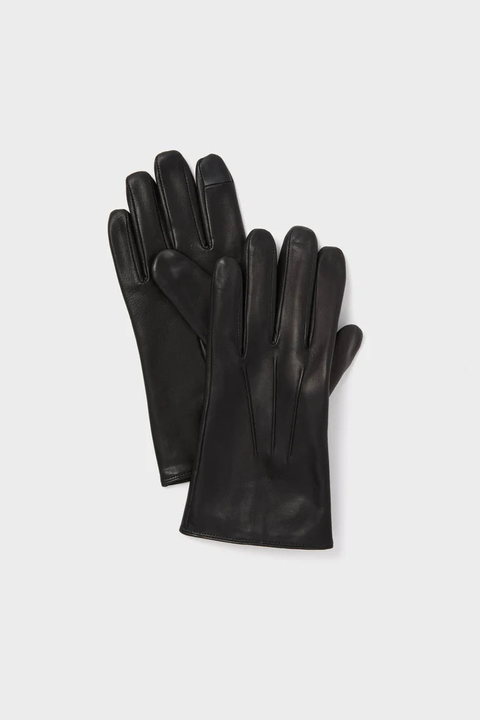 Black Short Leather Gloves | Tuckernuck (US)