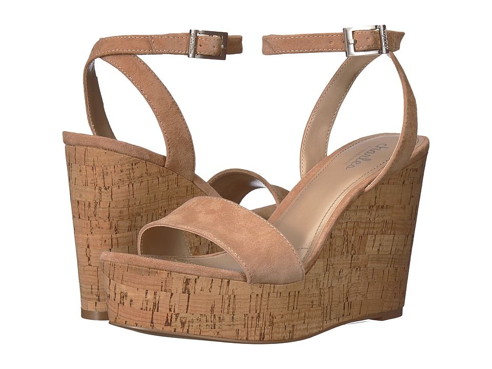 Charles by Charles David - Lilla (Nude Suede) Women's Wedge Shoes | Zappos