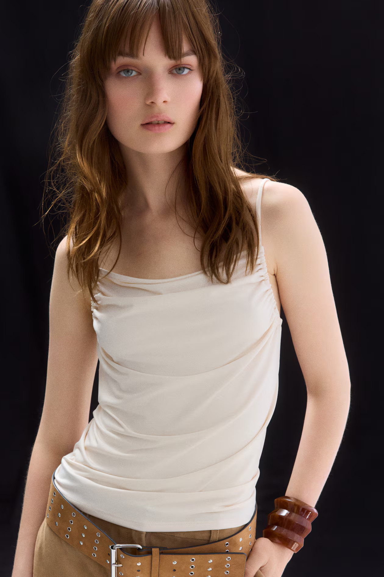 RUCHED STRAPPY TOP | H&M (US + CA)