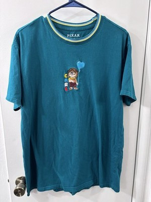 Disney’s Pixar Up Carl Embroidered Men’s T-shirt size L | eBay US
