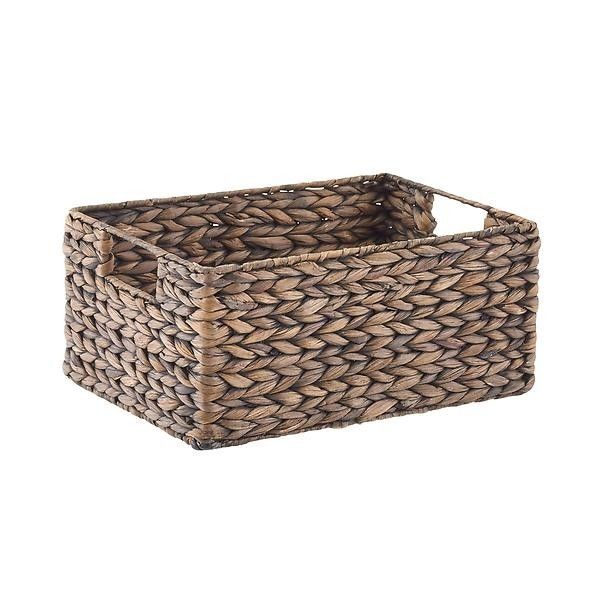 Large Water Hyacinth Bin Mocha | The Container Store