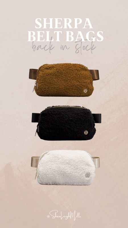 Sherpa belt bag back in stock in all 3 colors!

#LTKstyletip #LTKGiftGuide #LTKunder100