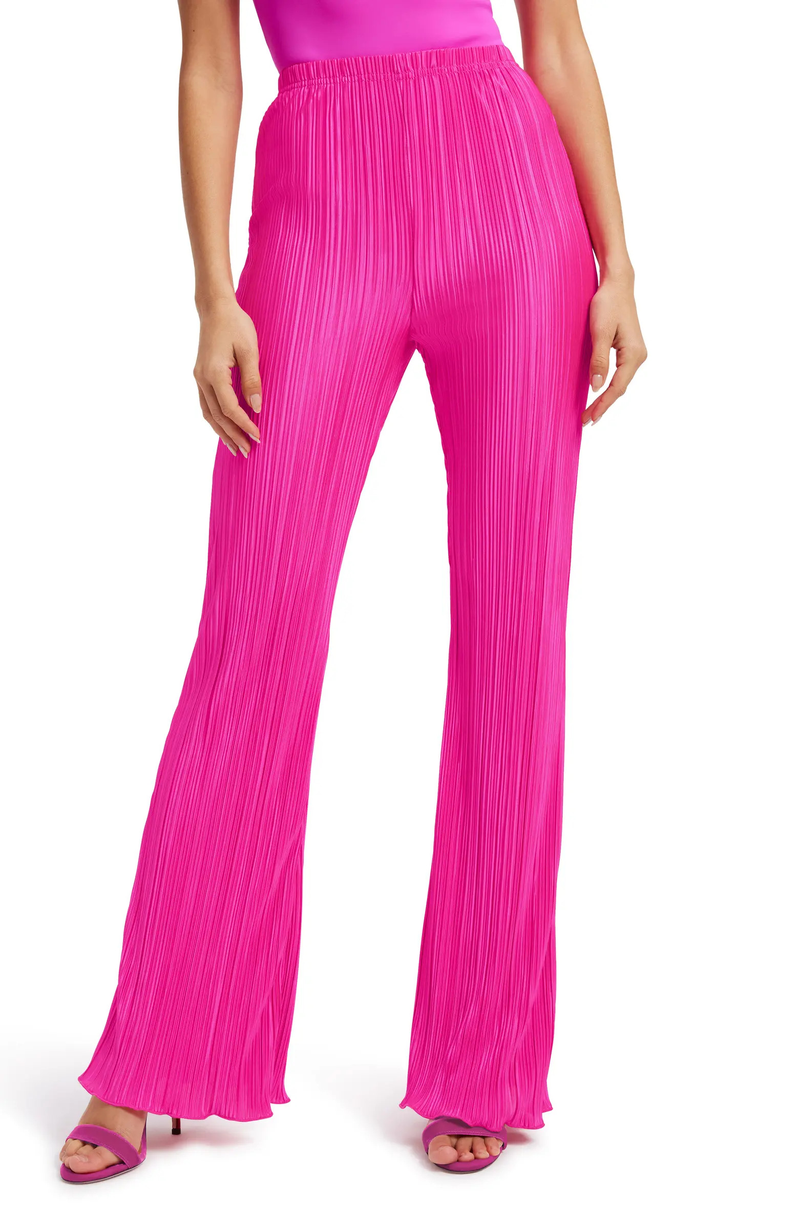 Always Fits High Waist Plissé Pants | Nordstrom