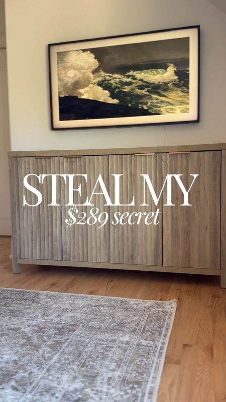 Such a good find for my office was this gray oak fluted cabinet that is so affordable and only $289! 

#LTKhome #LTKsalealert