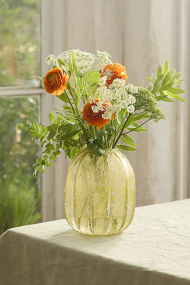 Textured Colorful Glass Vase | Anthropologie (US)