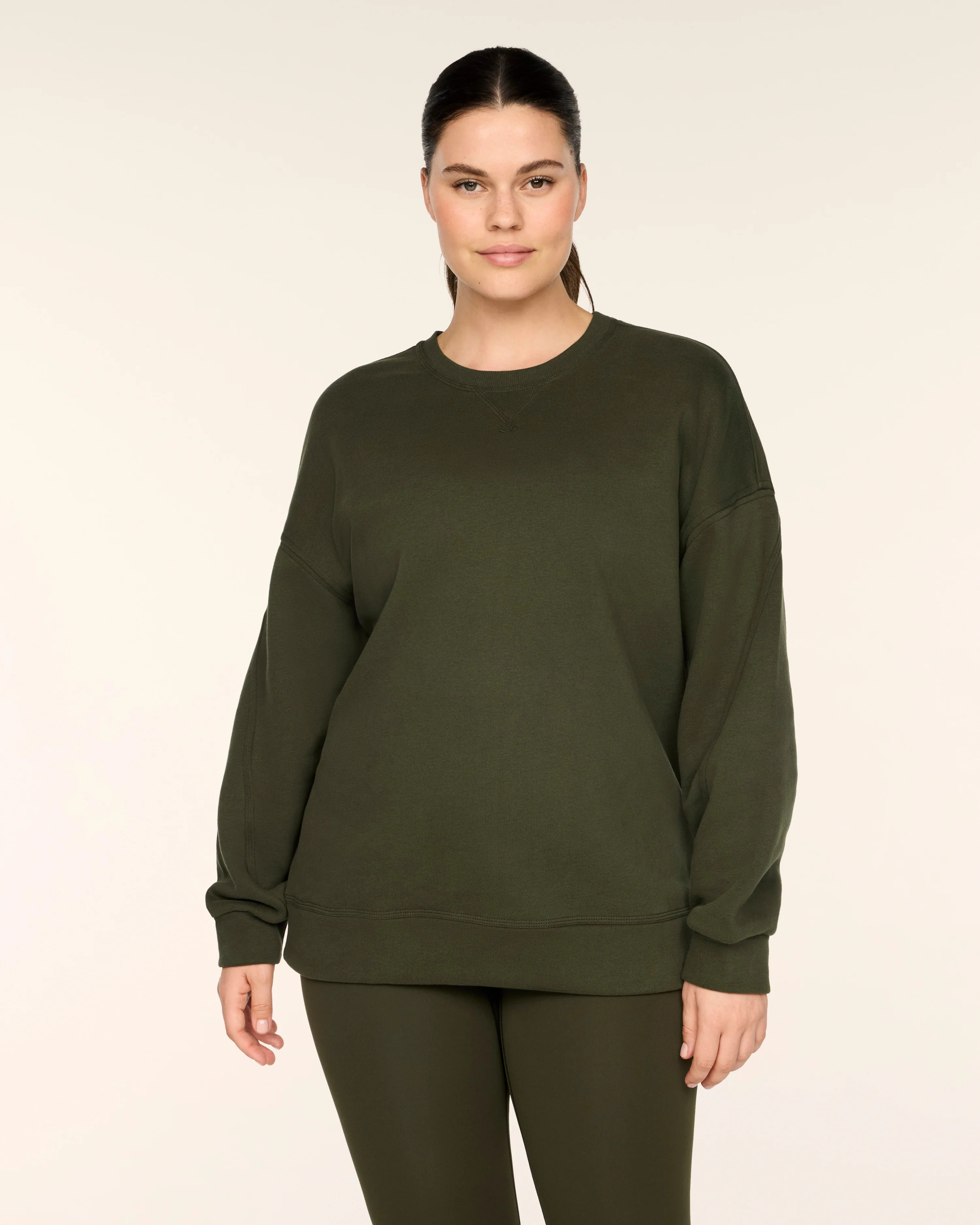 Cotton Fleece Crewneck Tunic | Spanx