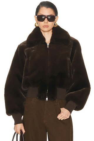 Clemence Faux Fur Jacket | FWRD 